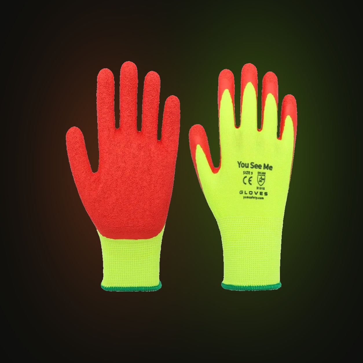 You See Me - Knit Dipped Gloves